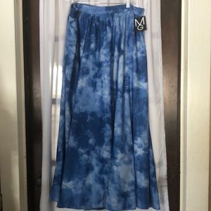 NWT Tie dye maxi skirt